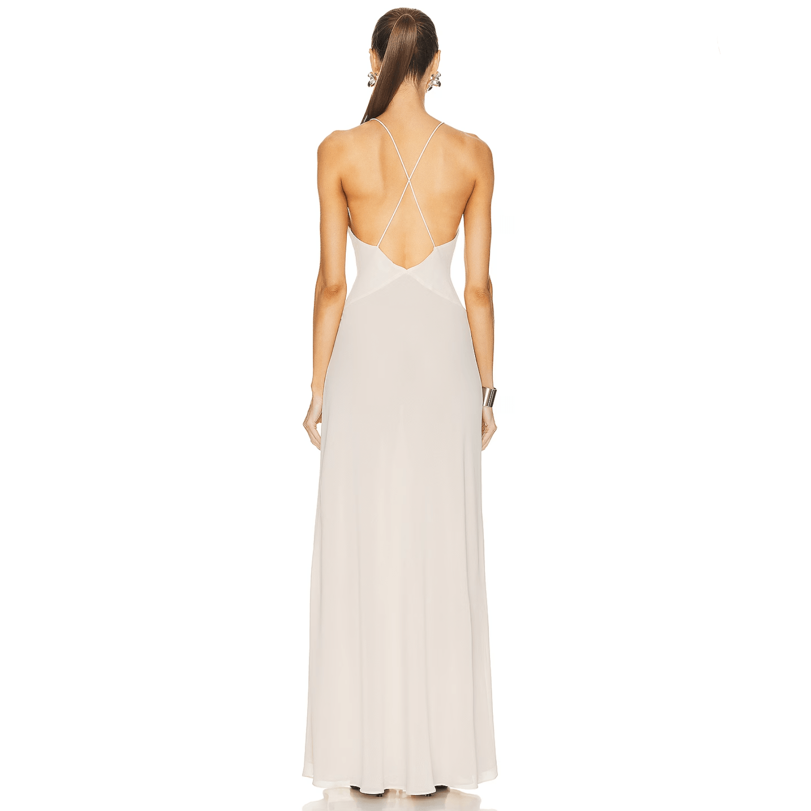 Flawless Fit Deep V-Neck Maxi Dress