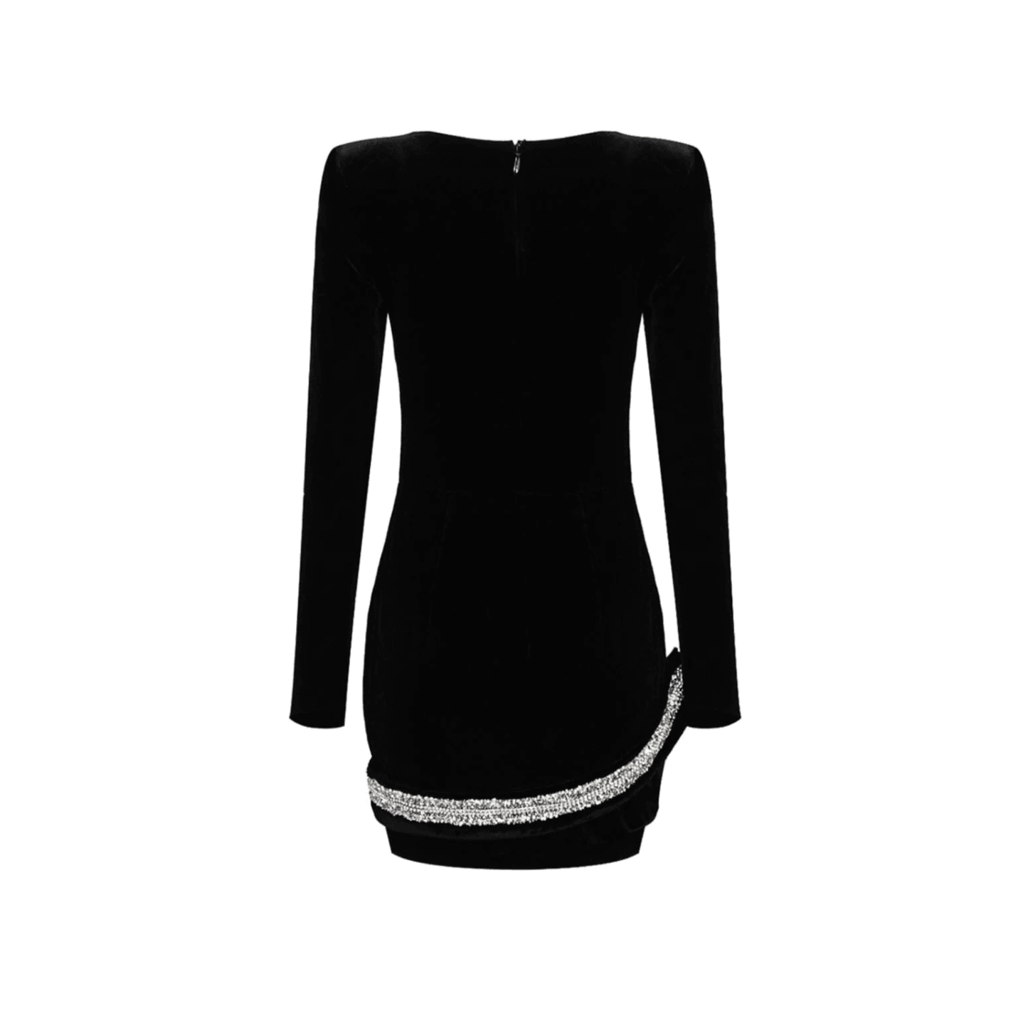 Passionate Jewel Diamond Snake Velvet Mini Dress