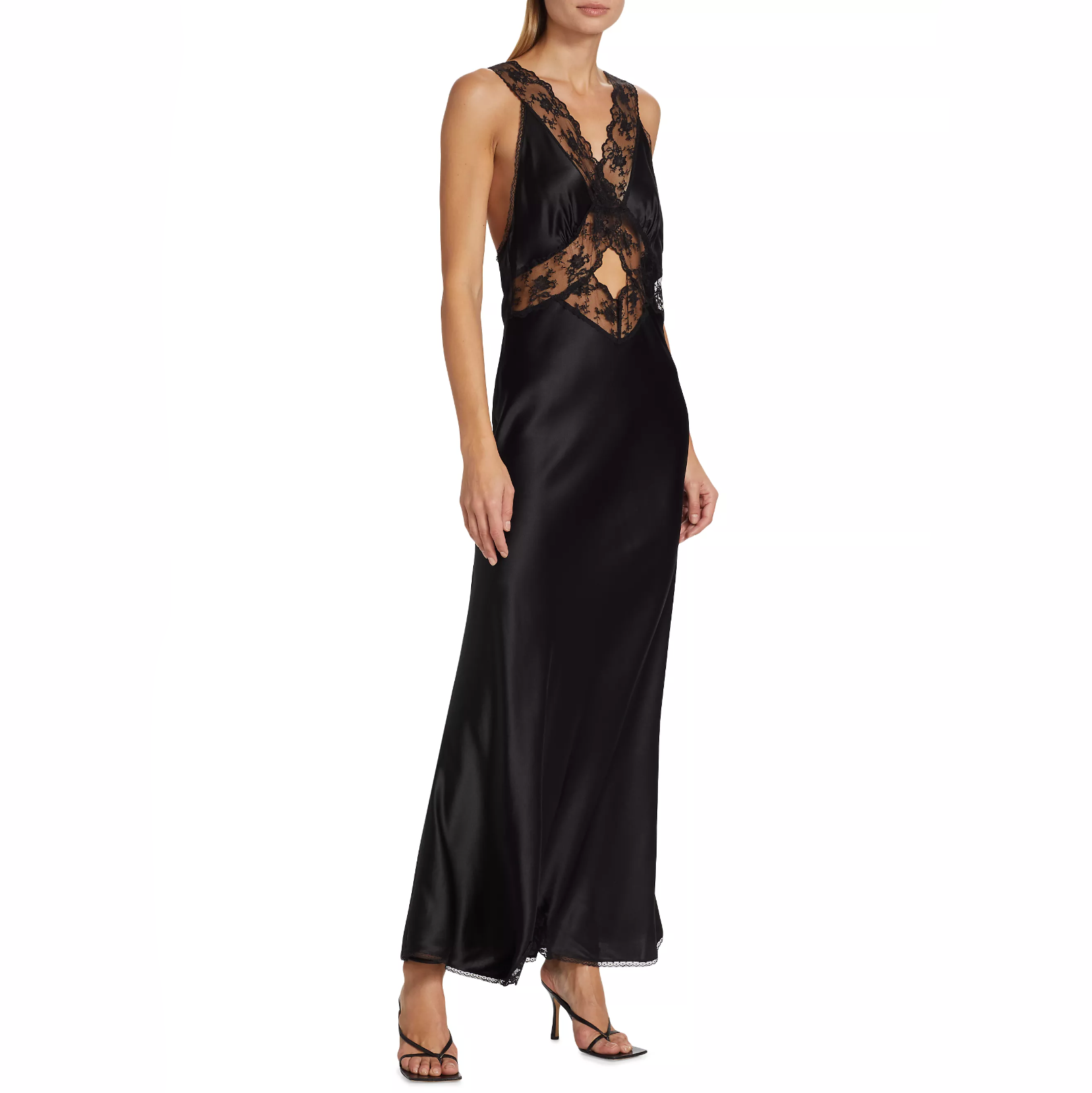 Intrigue Lace Cut Out Maxi Dress