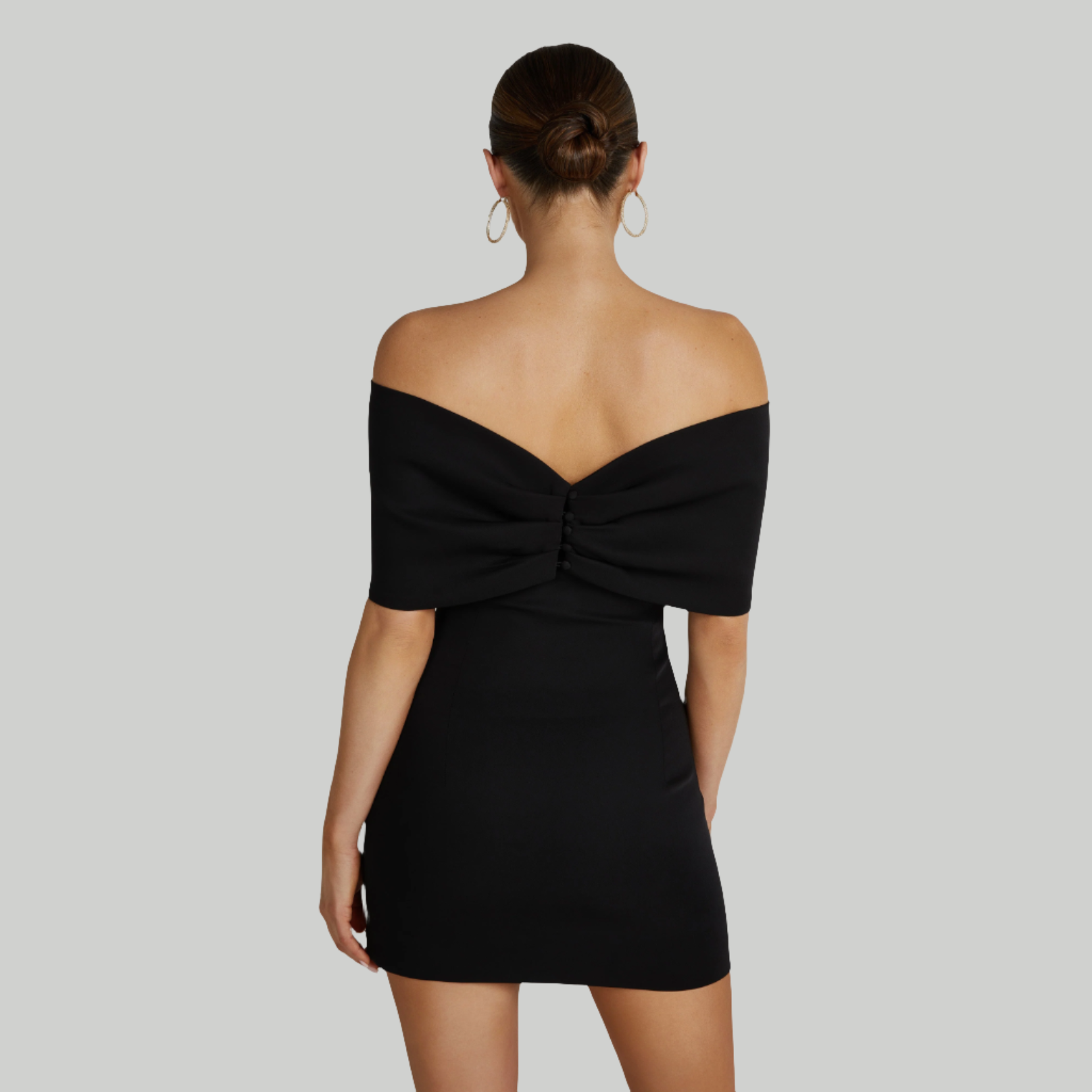 Riona Off Shoulder Bow Mini Dress