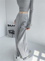 Challenge Accepted Pleat Wide Leg Sweatpants