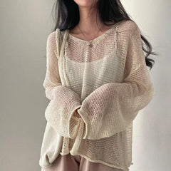 Fun Loving Loose Fit Knitted Top