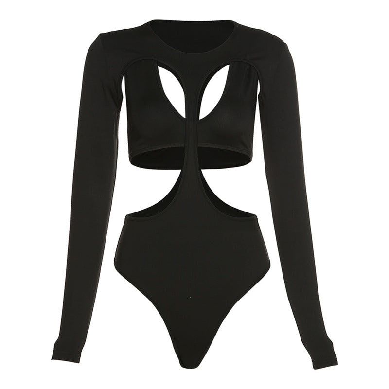 Like To Dance Cut Out Long Sleeve Bodysuit