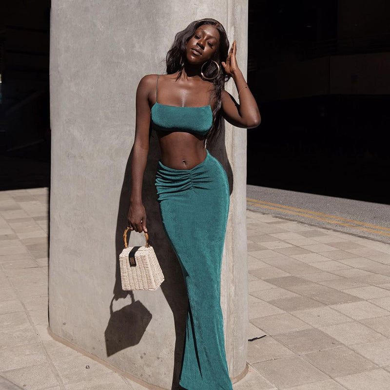 Need Her Look Velvet Two Piece Set