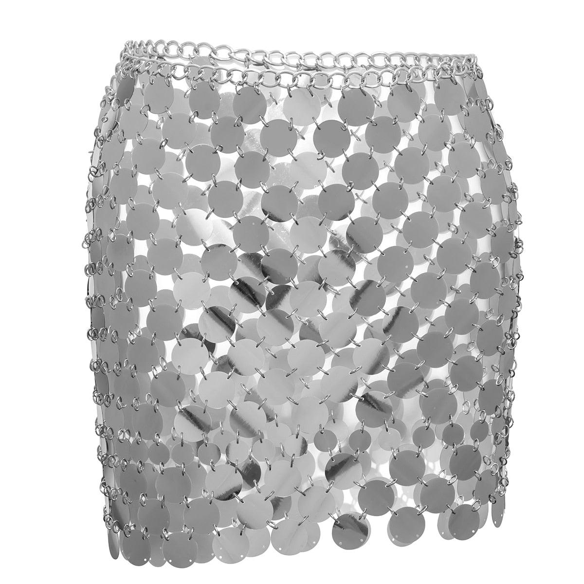 Happy Like You Sequin Embellished Mini Skirt