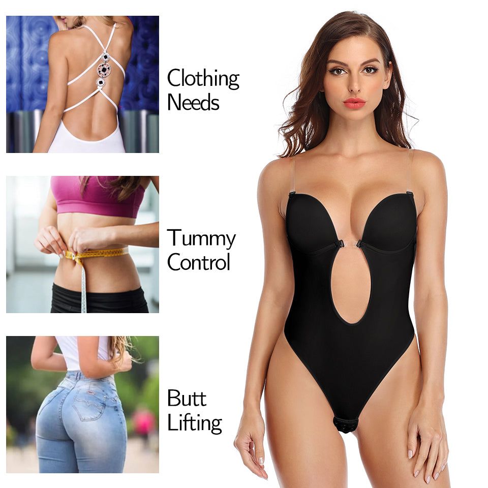 Ready To Join - Plunge Backless Body Shaper Bra