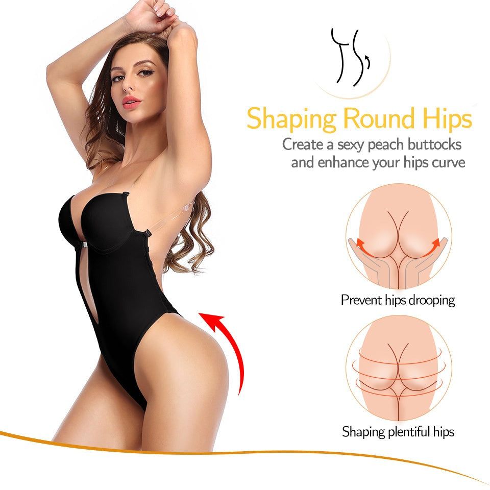 Ready To Join - Plunge Backless Body Shaper Bra