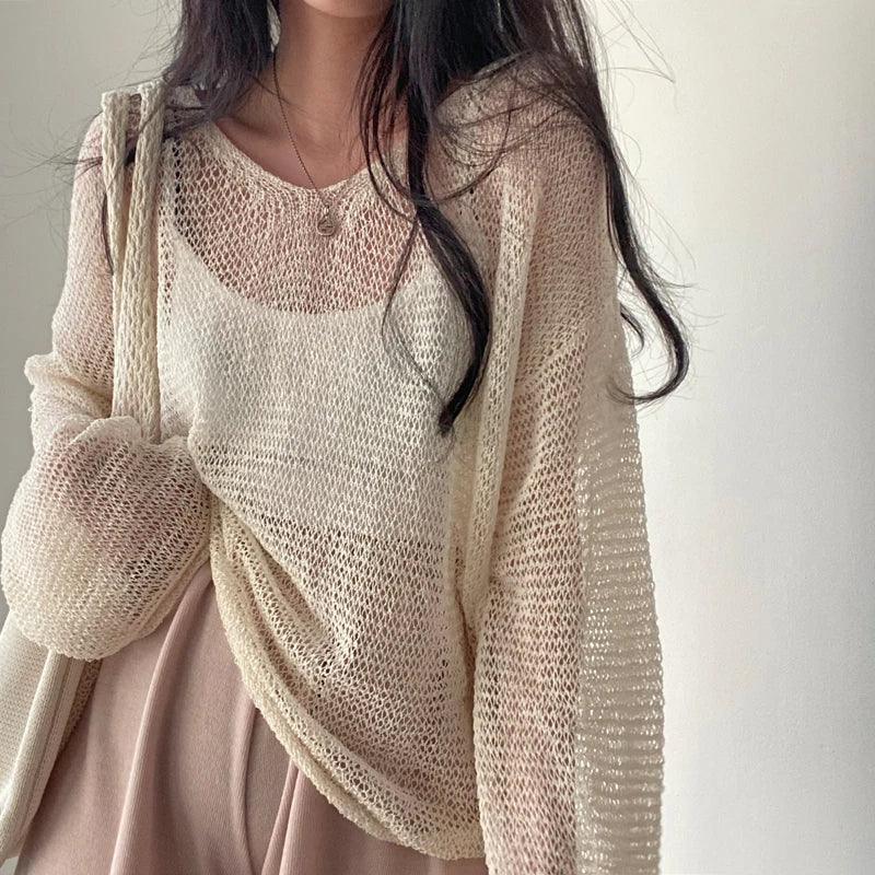 Fun Loving Loose Fit Knitted Top