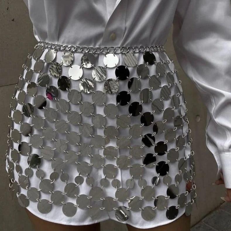 Happy Like You Sequin Embellished Mini Skirt