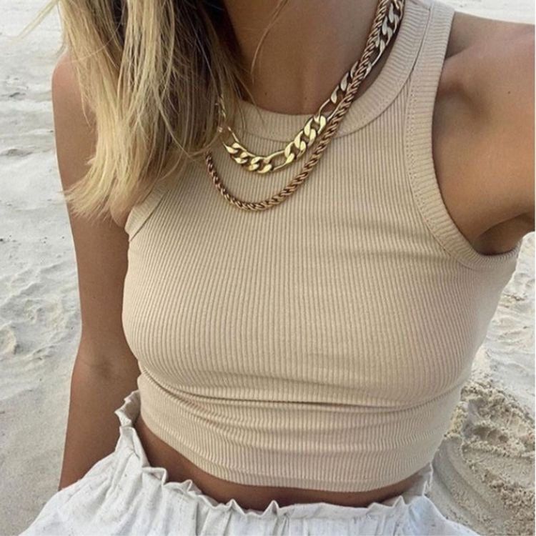 Be Authentically You Cotton Ribbed Crop Top