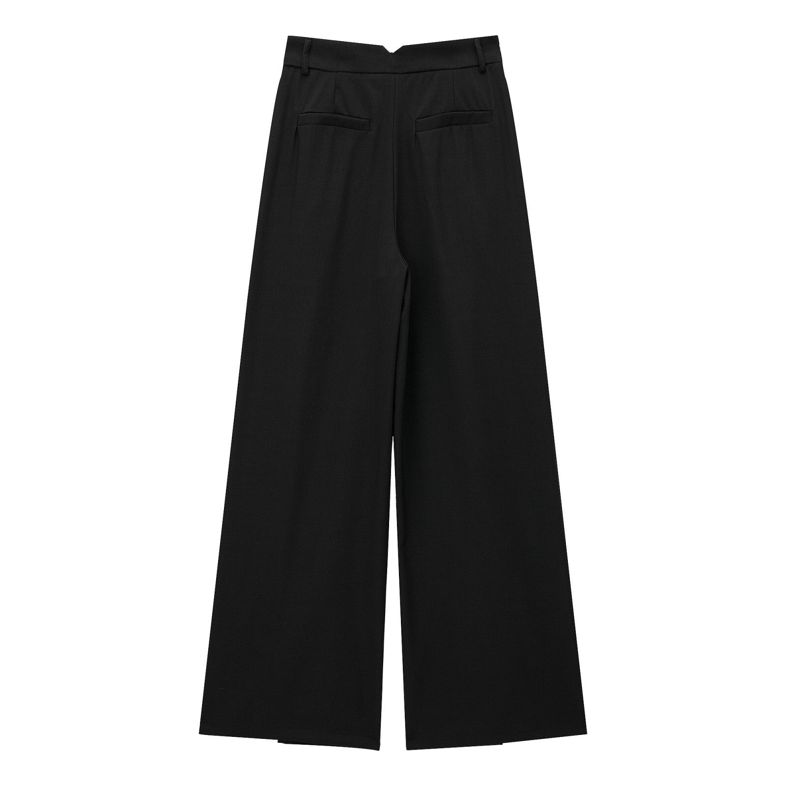 High Waisted Wide Leg Regular Fit Trousers