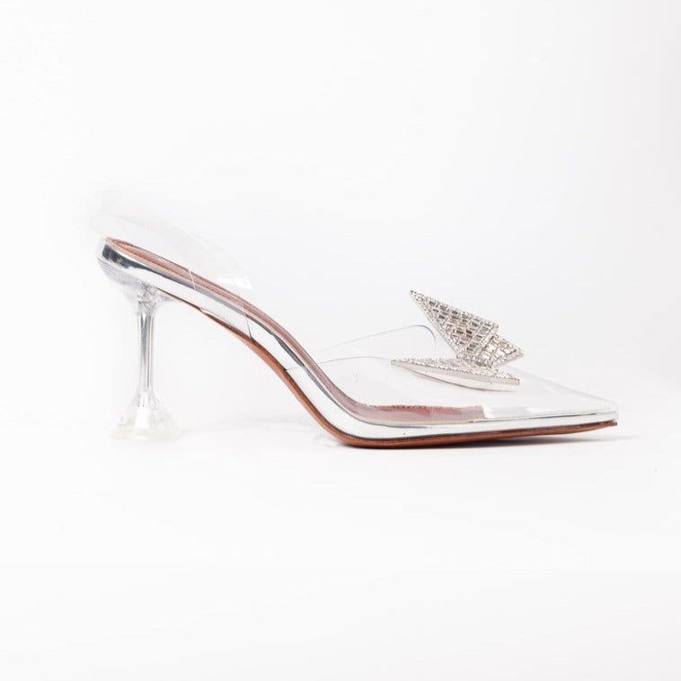 Benito Crystal Butterfly Brooch Heels