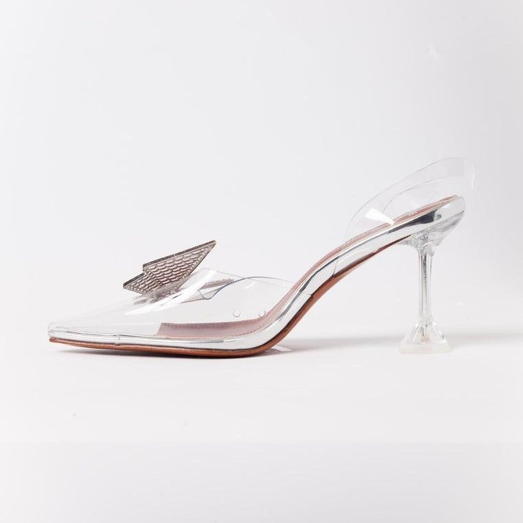 Benito Crystal Butterfly Brooch Heels