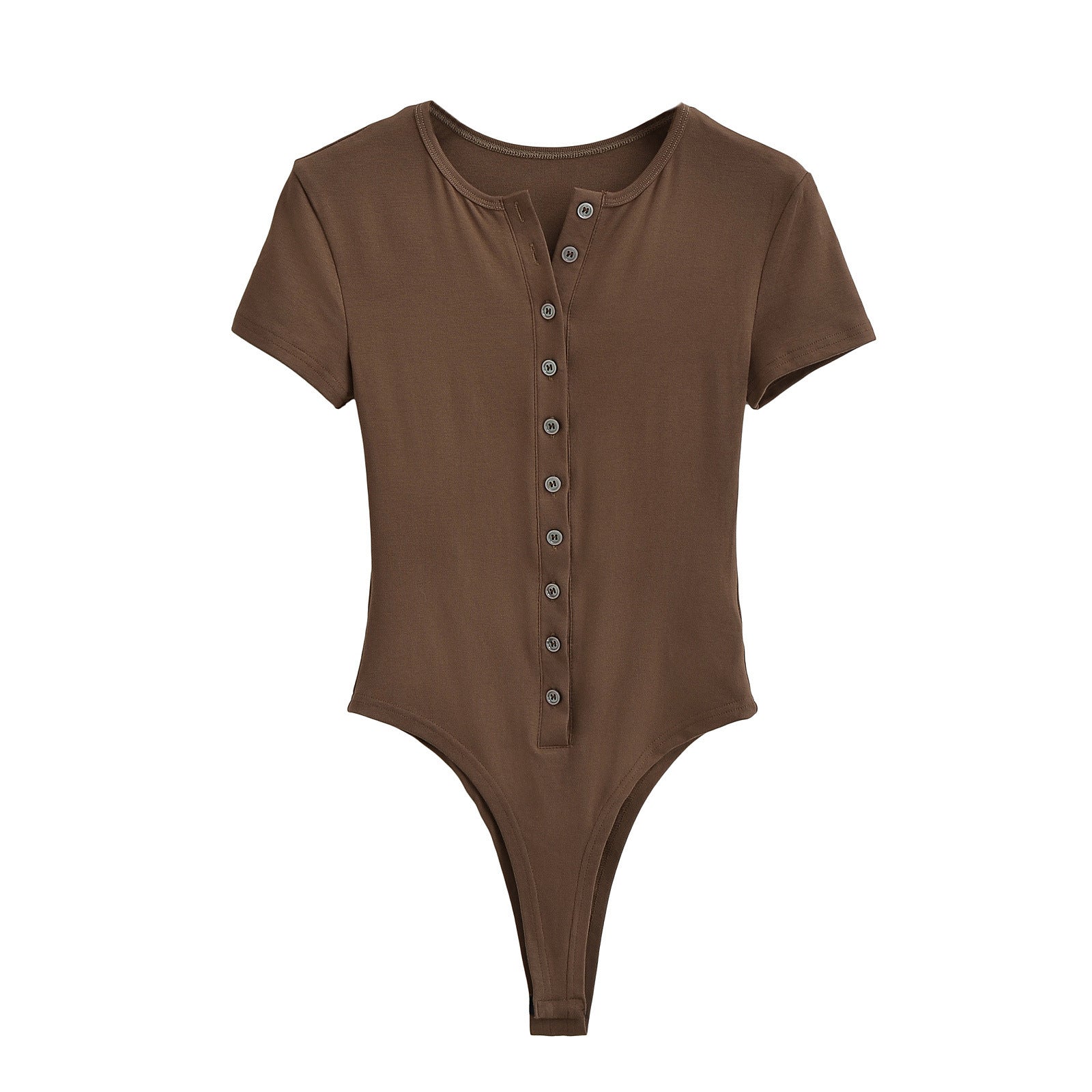 Short Sleeve Button Front Polo Bodysuit