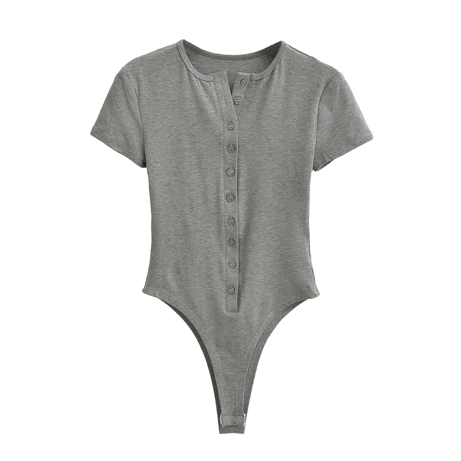 Short Sleeve Button Front Polo Bodysuit