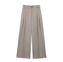 High Waisted Wide Leg Regular Fit Trousers