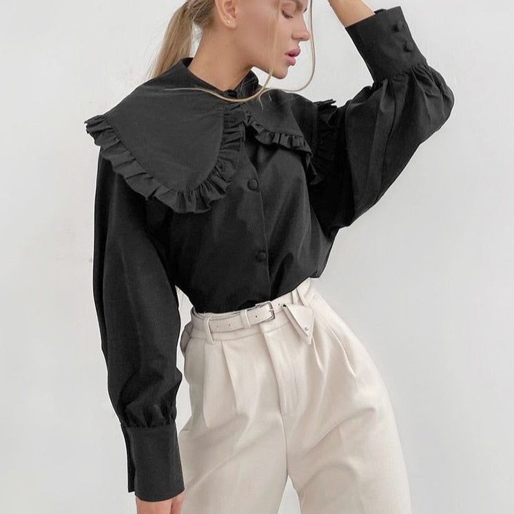 It'S Showtime Oversized Collar Blouse