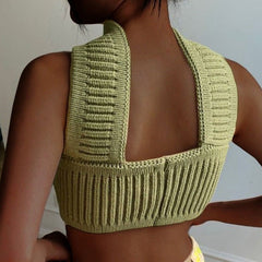 Lorelei Knitted Cashmere Tank Top