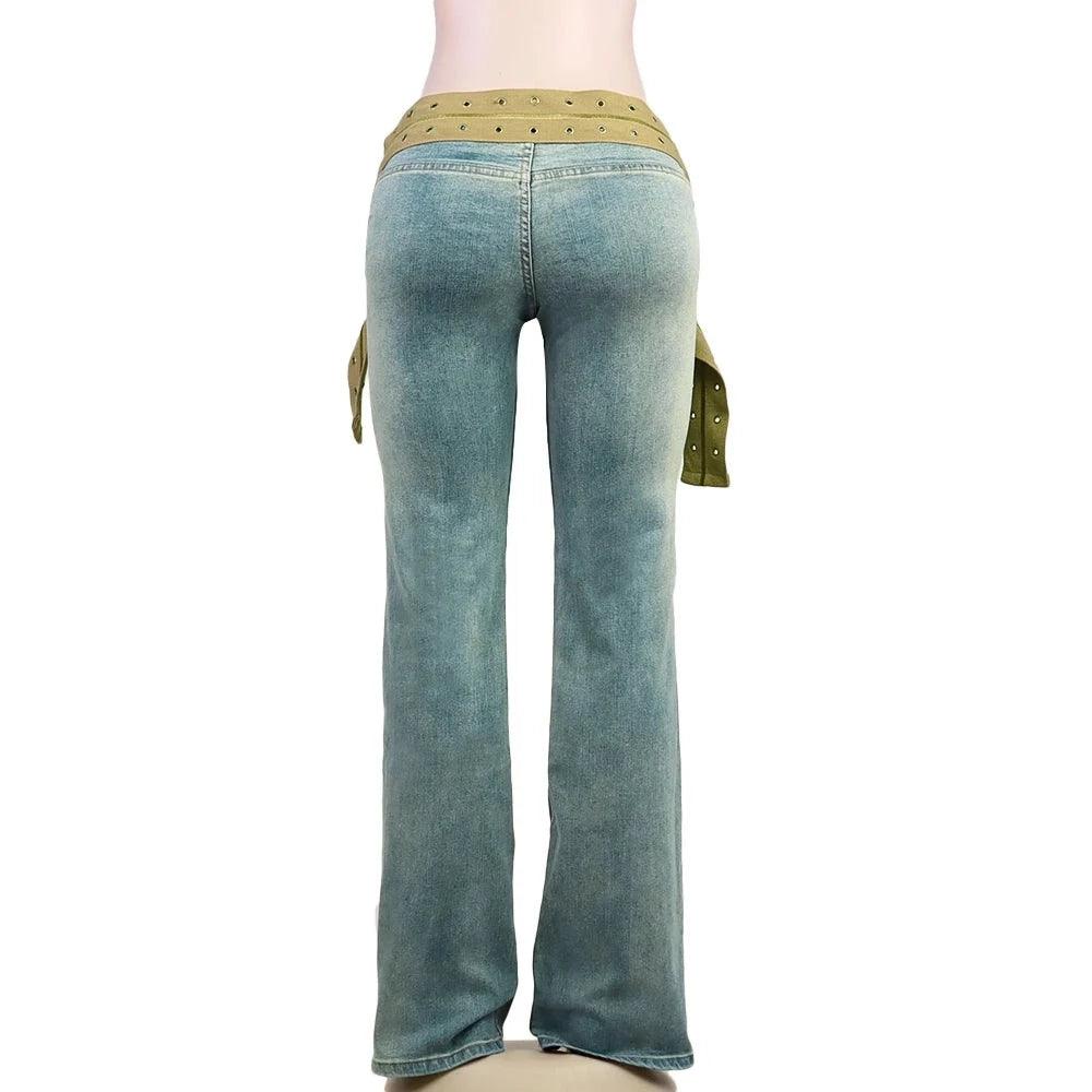 Ride Your Bide Strap Up Stonewash Jeans