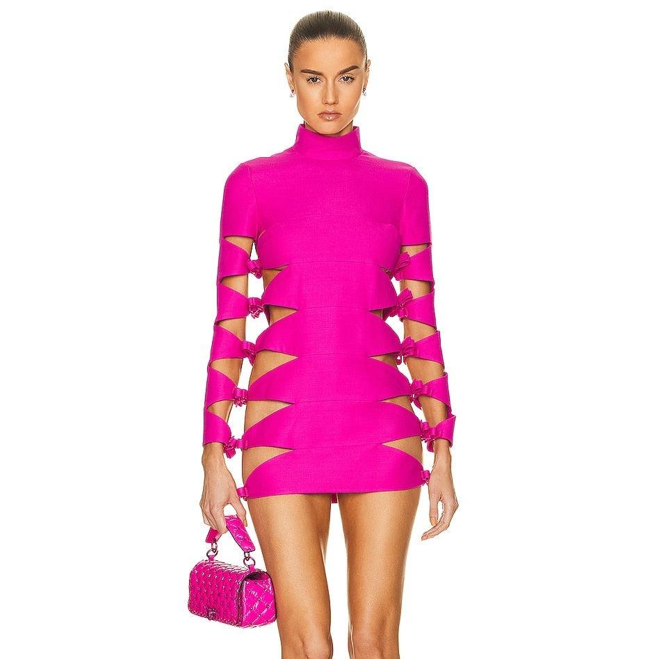 Glam Feeling Bandage Cutout Mini Dress