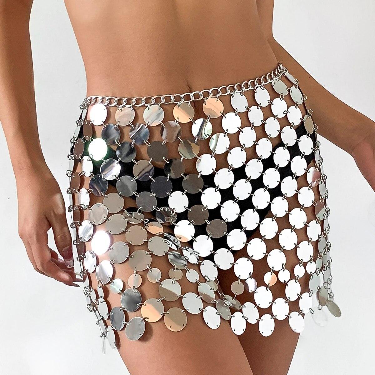 Happy Like You Sequin Embellished Mini Skirt