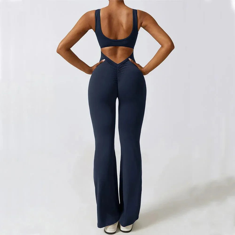 Amplify Sensuality Flare Scrunch Jumpsuit