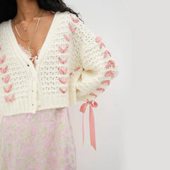 Excite Me Knitted Cropped Cardigan