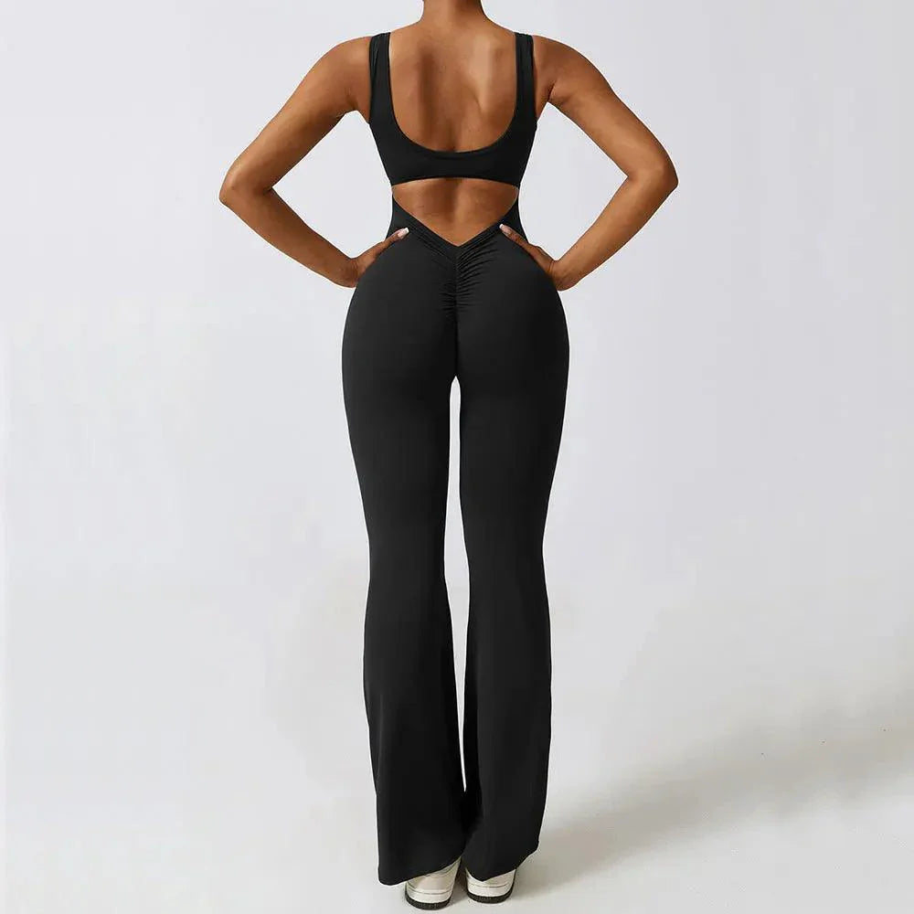 Amplify Sensuality Flare Scrunch Jumpsuit