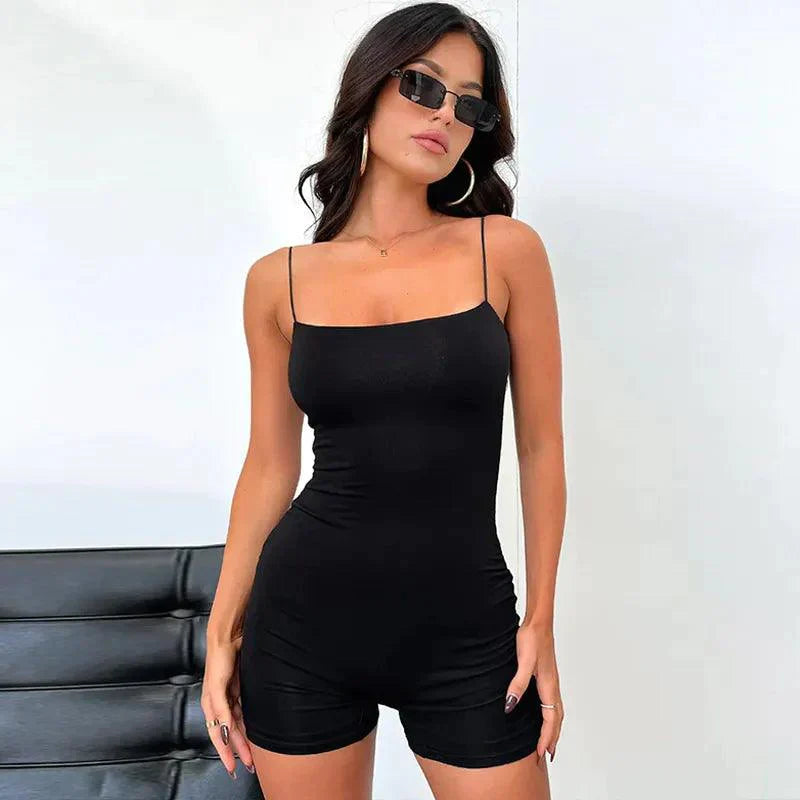 As Sleek As Ever Cotton Bodycon Playsuit