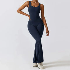 Amplify Sensuality Flare Scrunch Jumpsuit