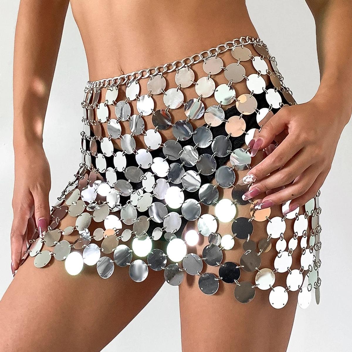 Happy Like You Sequin Embellished Mini Skirt