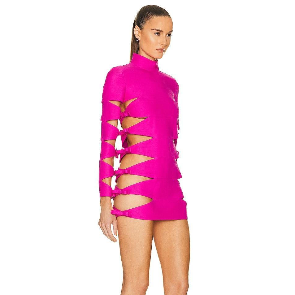 Glam Feeling Bandage Cutout Mini Dress