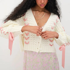 Excite Me Knitted Cropped Cardigan