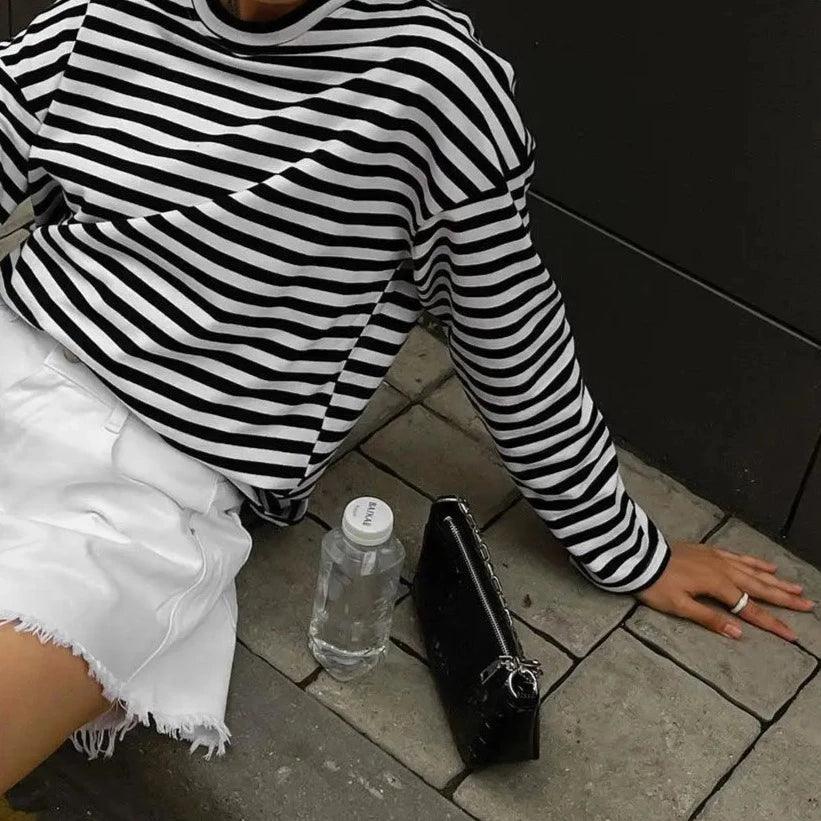 Formal Choice Striped Long Sleeve Top