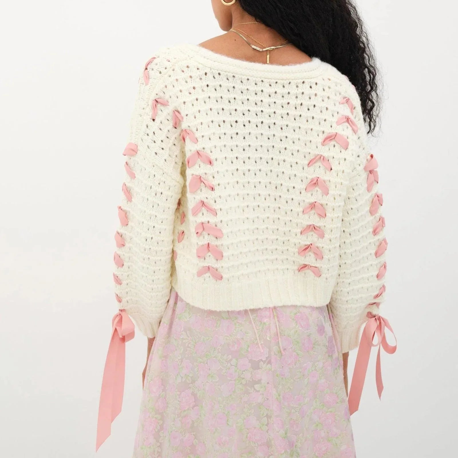 Excite Me Knitted Cropped Cardigan