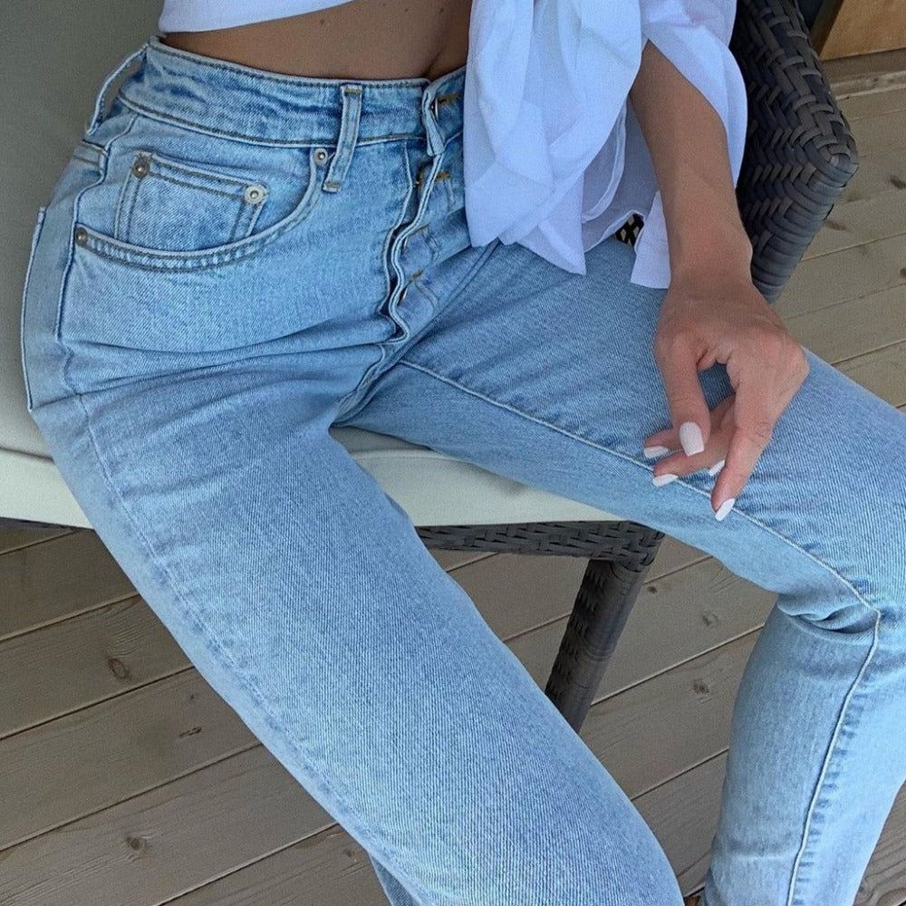 Winery Casual High Waist Jeans