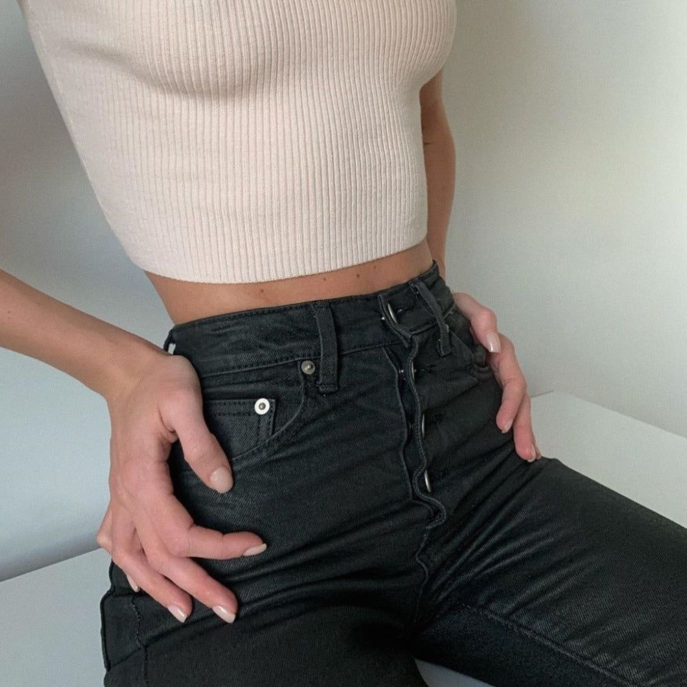 Winery Casual High Waist Jeans