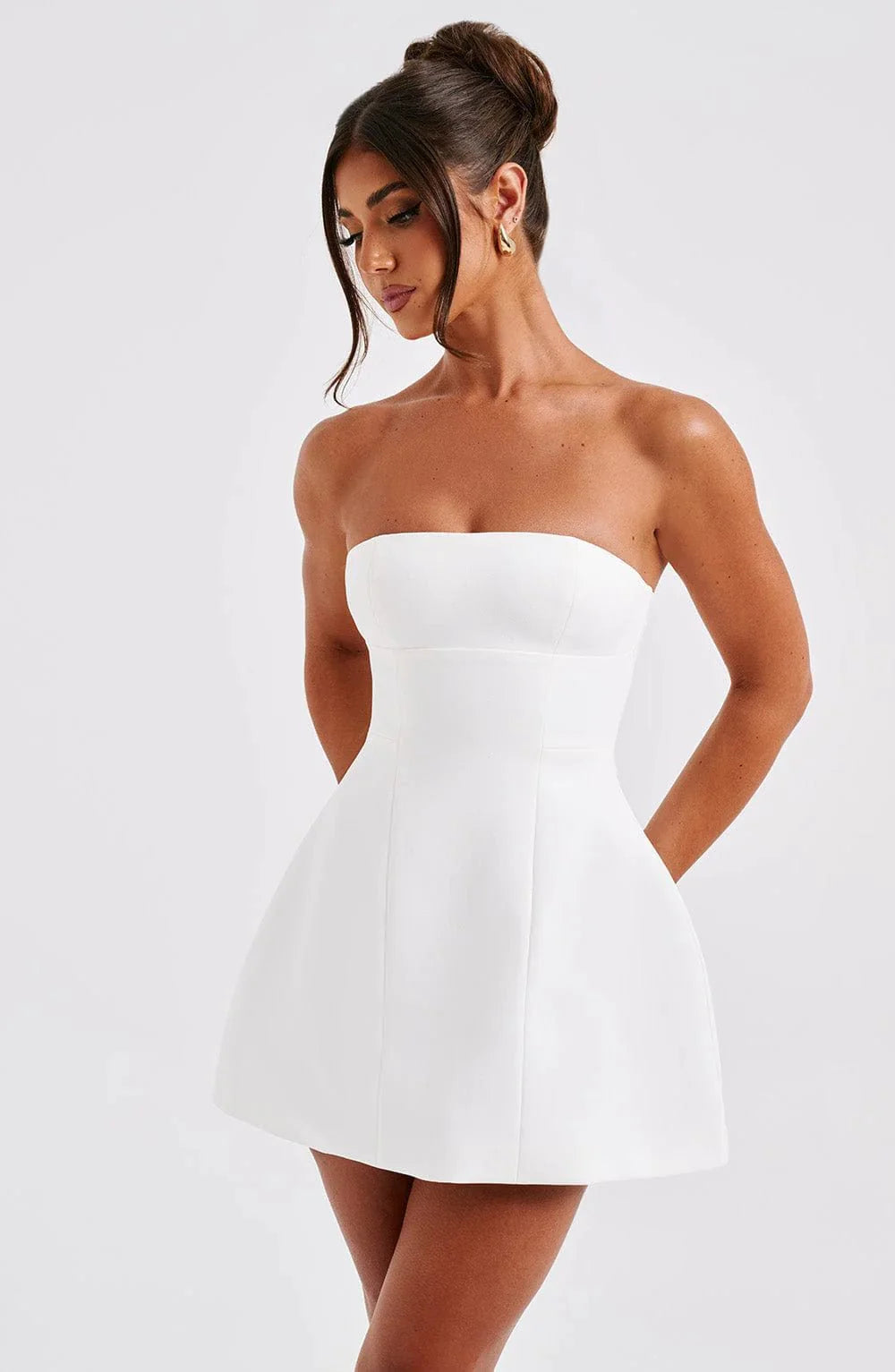 Asha Mini Dress-Ivory