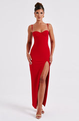 Athena Maxi Dress - Red