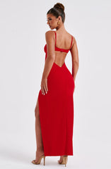 Athena Maxi Dress - Red