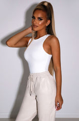 Celestial Silhouette Bodysuit-White