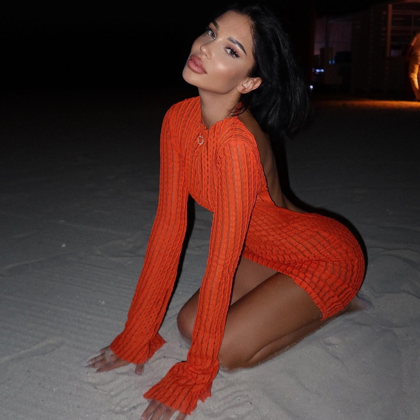 Burning Desire Knitted Mini Dress