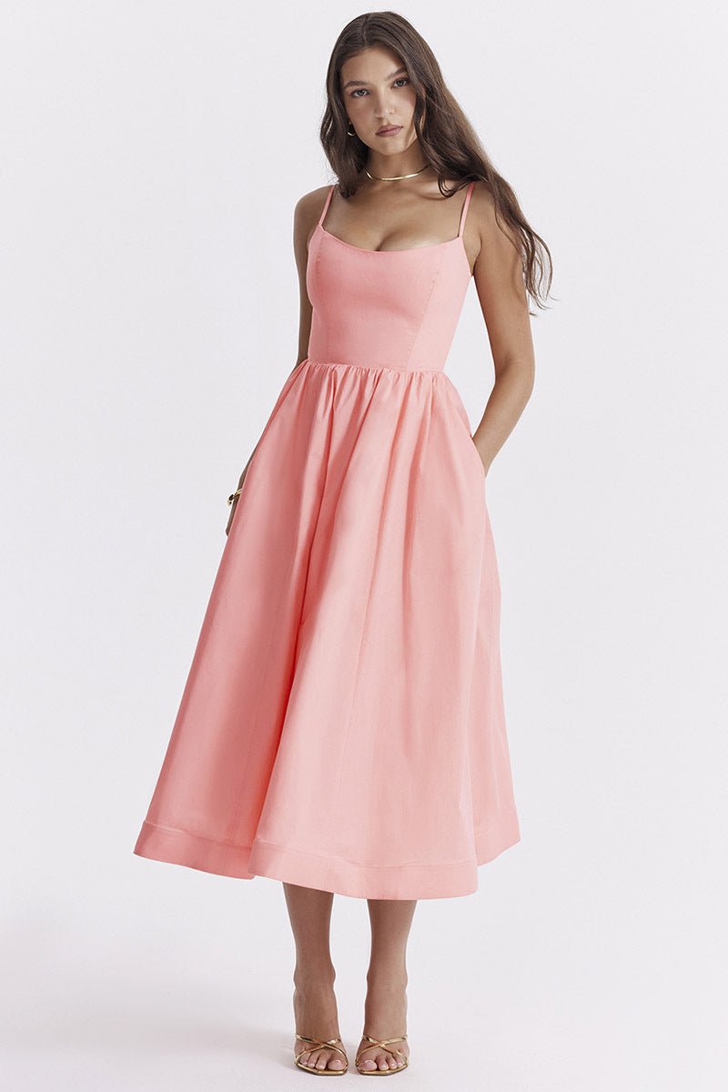 Courtney Corset Sundress - Pink