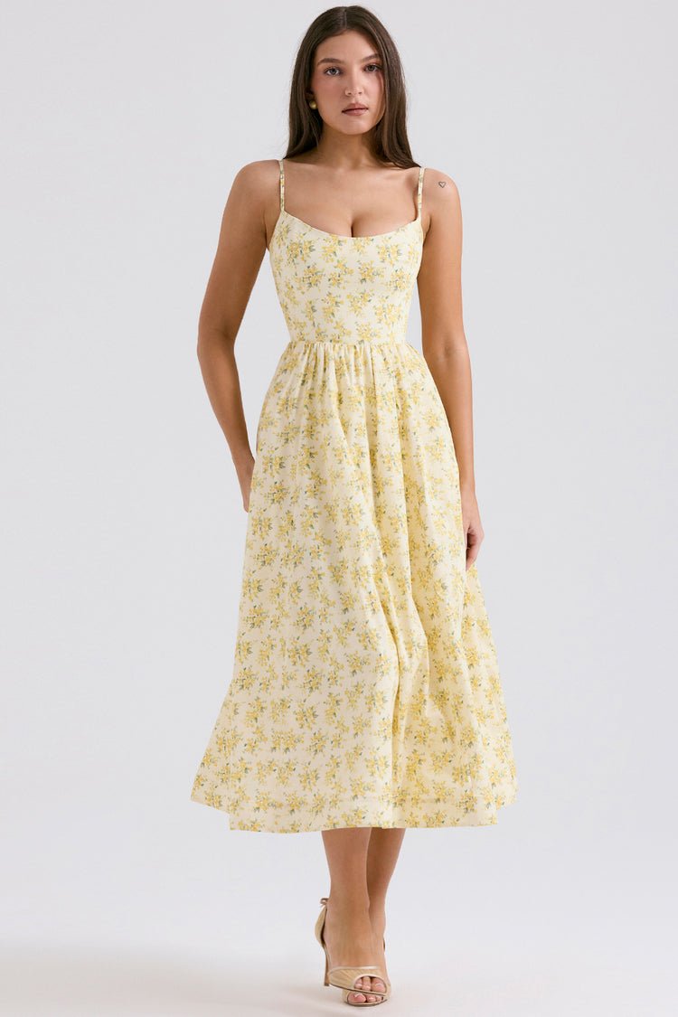 Courtney Corset Sundress - Floral Print