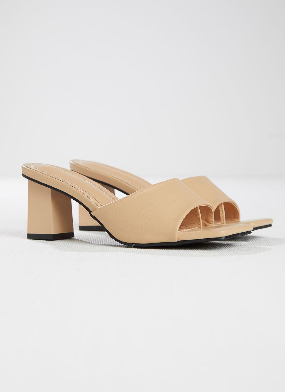 Daisy Mule Heel - Beige