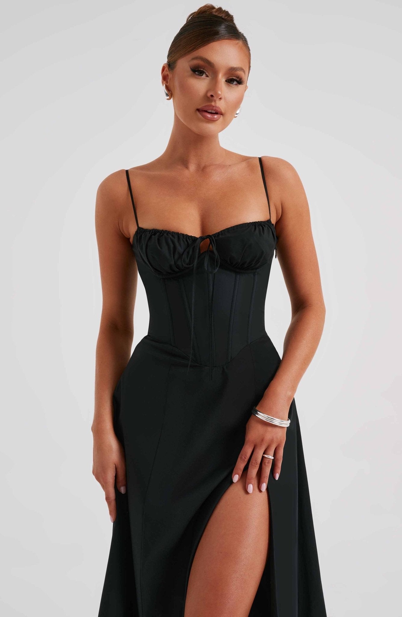 Delilah Midi Dress - Black