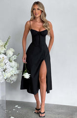 Delilah Midi Dress - Black