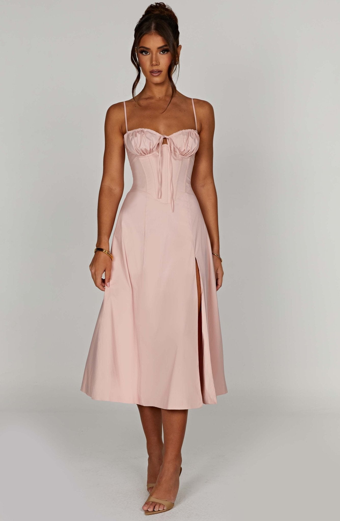 Delilah Midi Dress - Blush