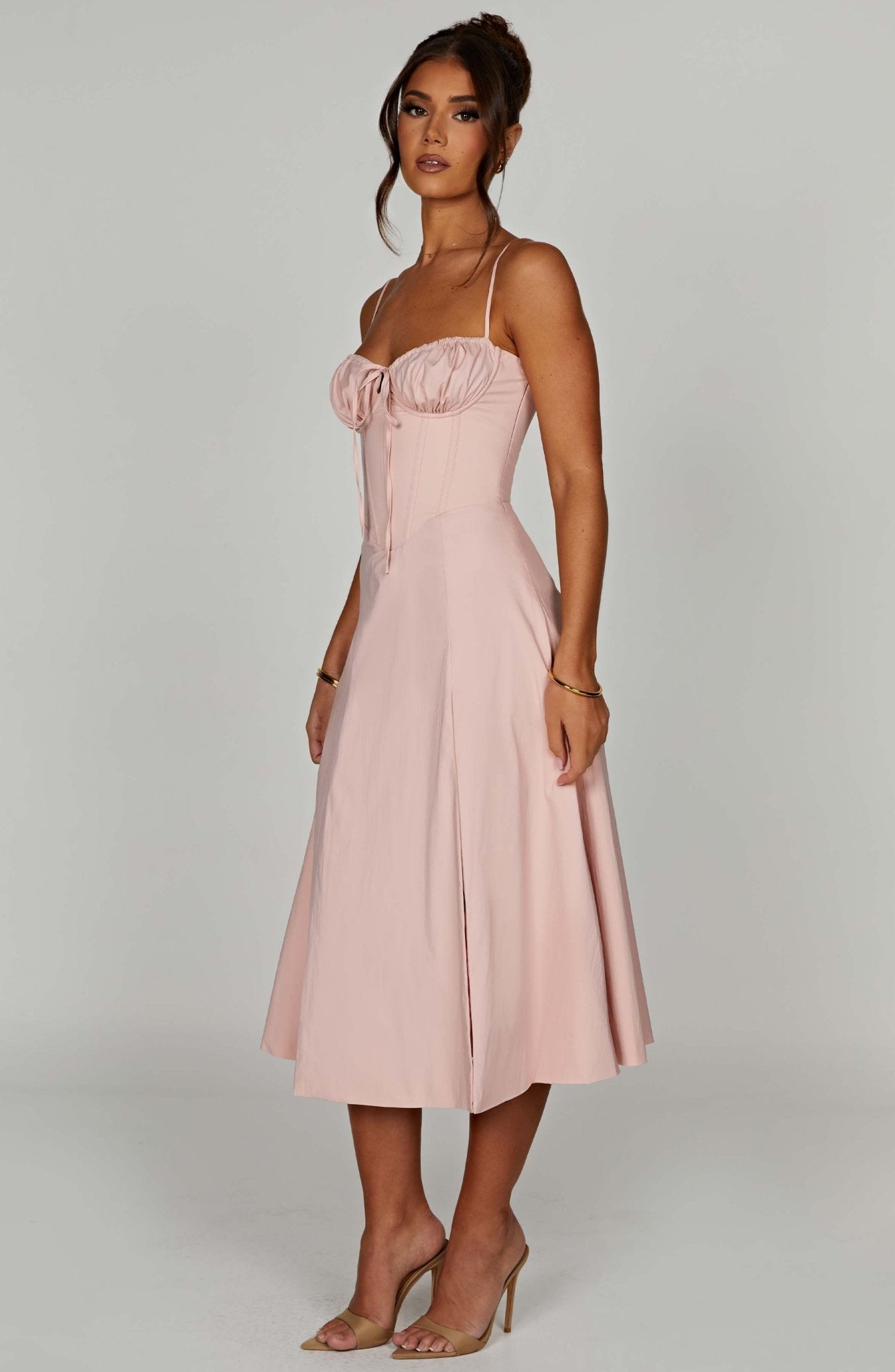 Delilah Midi Dress - Blush