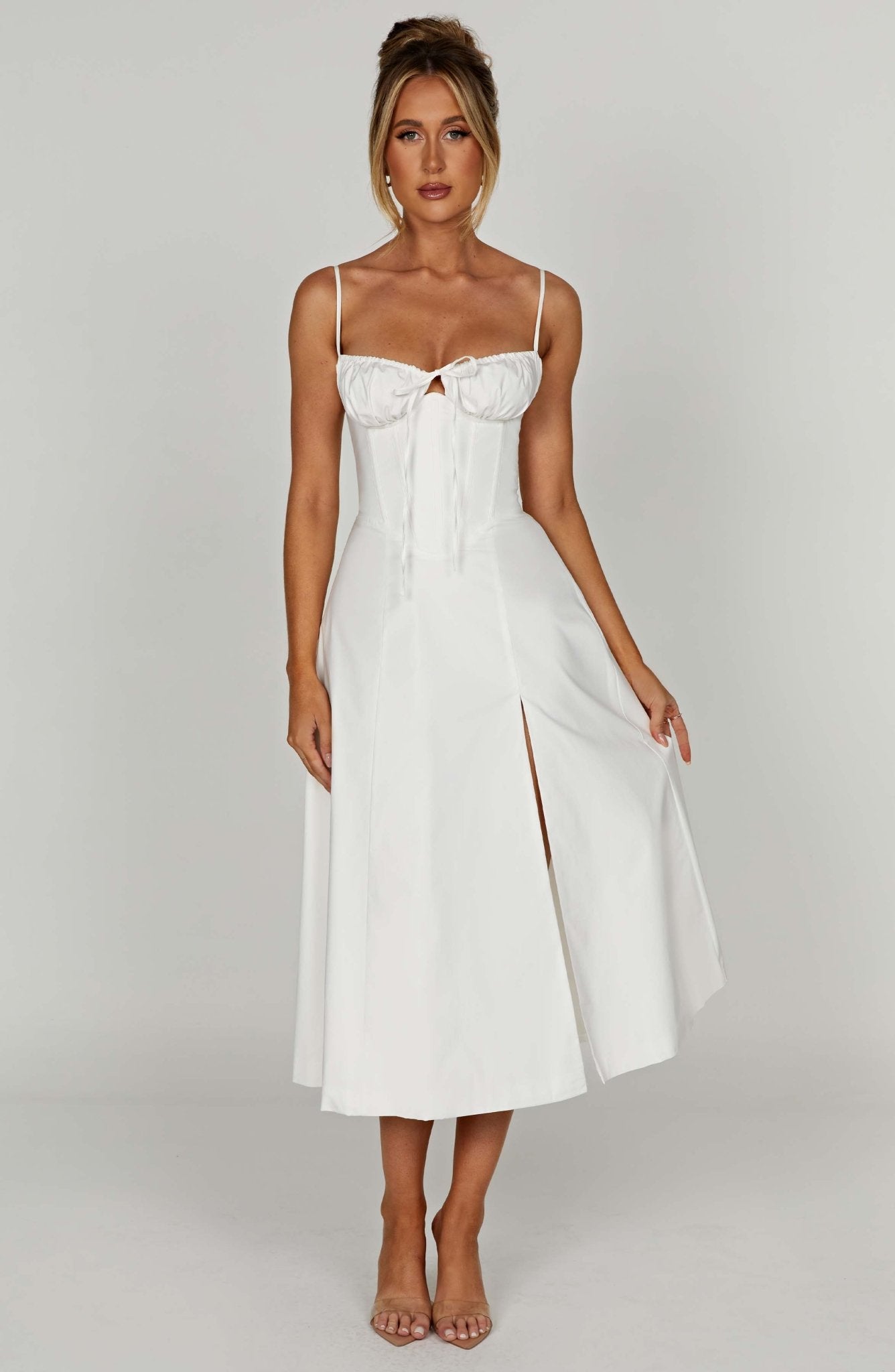 Delilah Midi Dress - Ivory